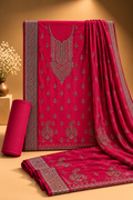 Crimson Embroidered 3-Piece Suit